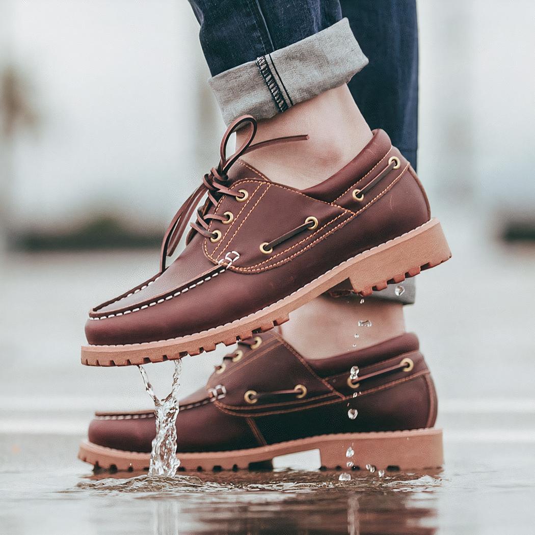 Mocassins de style bateau confortables pour homme
