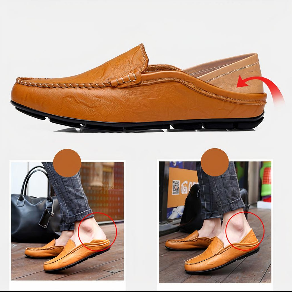 mocassin marron pour homme