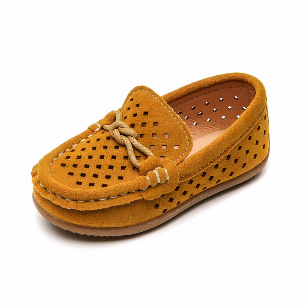 Mocassins décontractés respirants aspect daim pour garçons