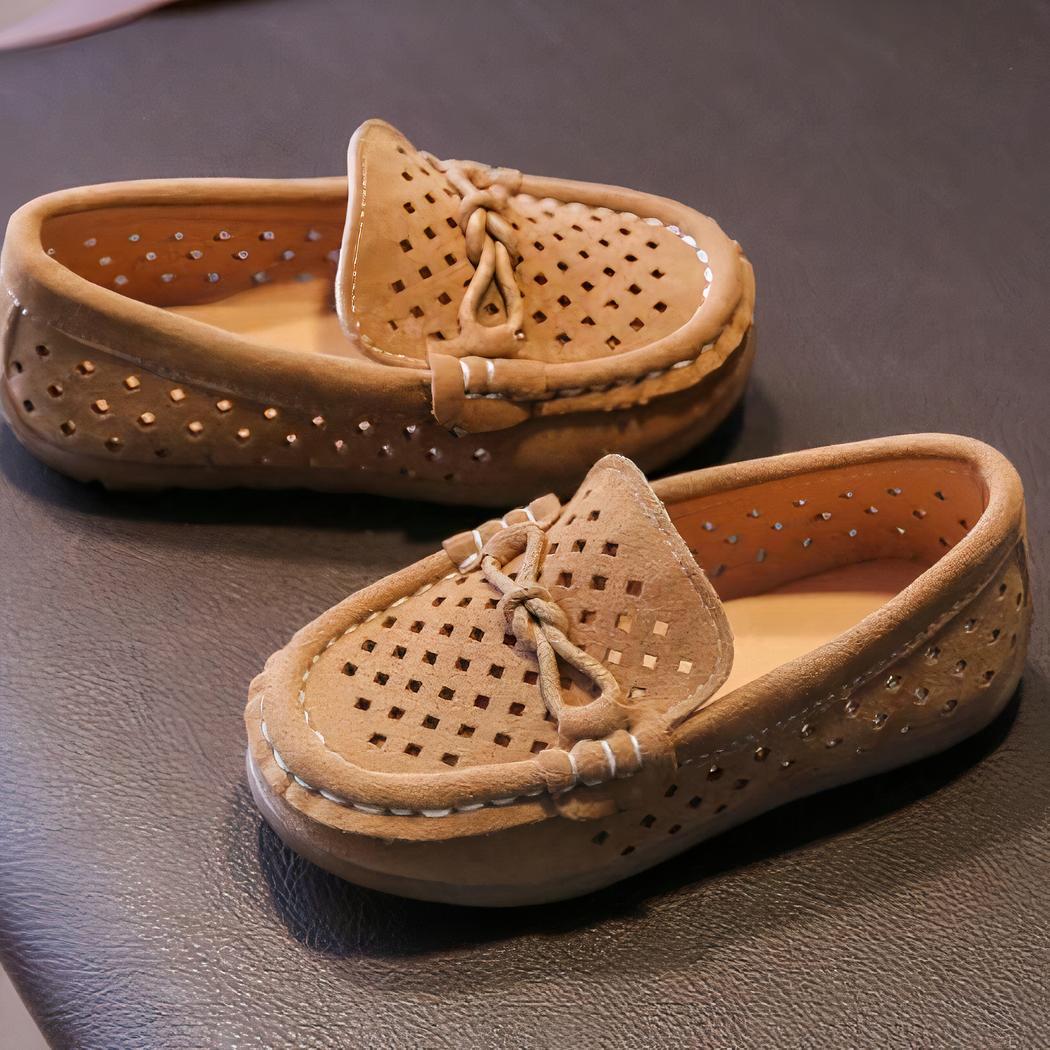 Mocassins décontractés respirants aspect daim pour garçons
