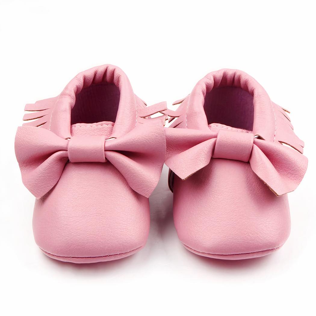 mocassin rose en cuir