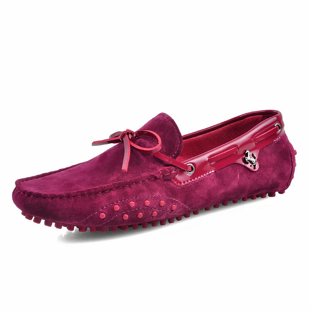 Mocassins style bateau en daim pour homme
