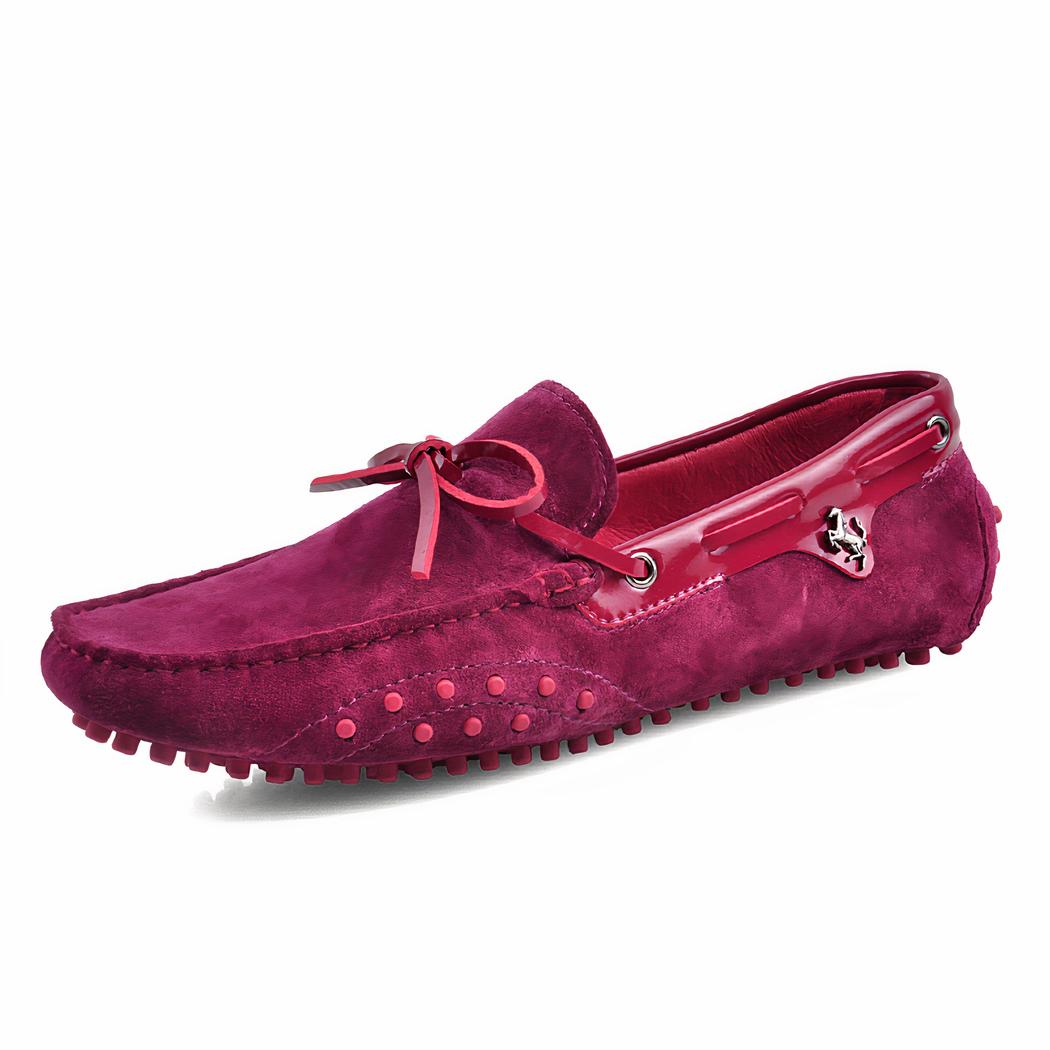 Mocassins style bateau en daim pour homme