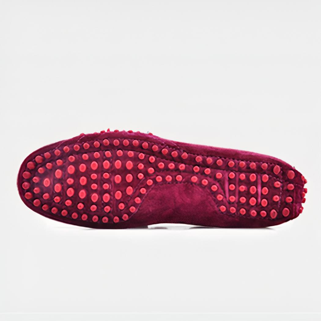 Mocassins style bateau en daim pour homme