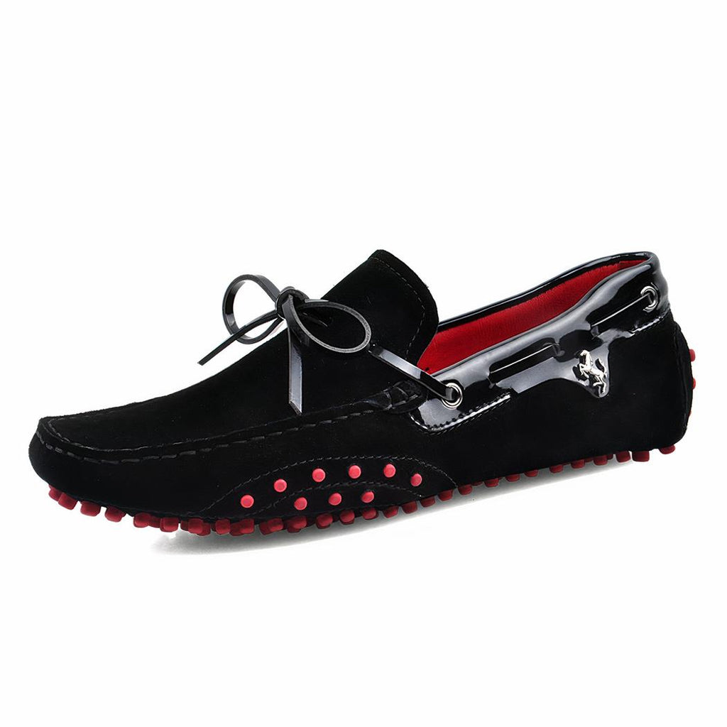 Mocassins style bateau en daim pour homme