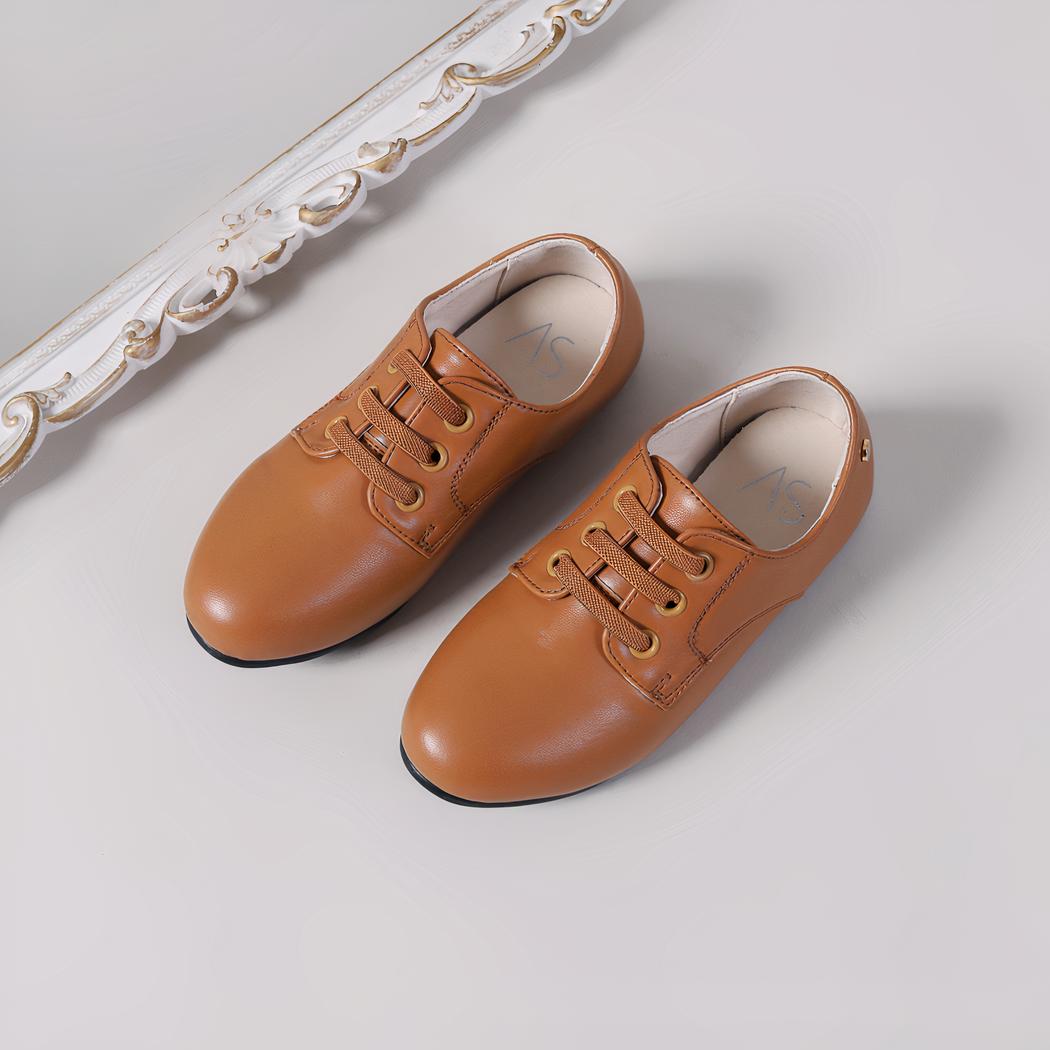 Mocassins habillés à lacets élastiques pour garçons