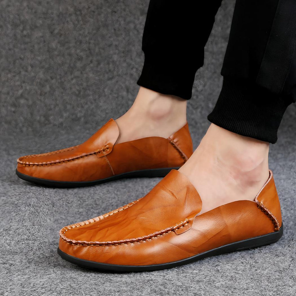 Mocassins en cuir synthétique pour homme