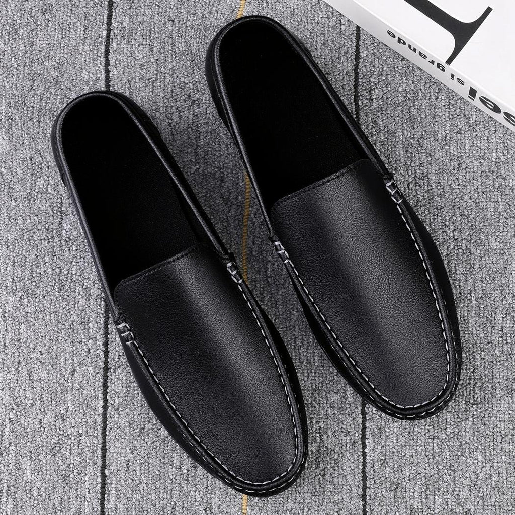 Mocassins en cuir synthétique super légers pour hommes
