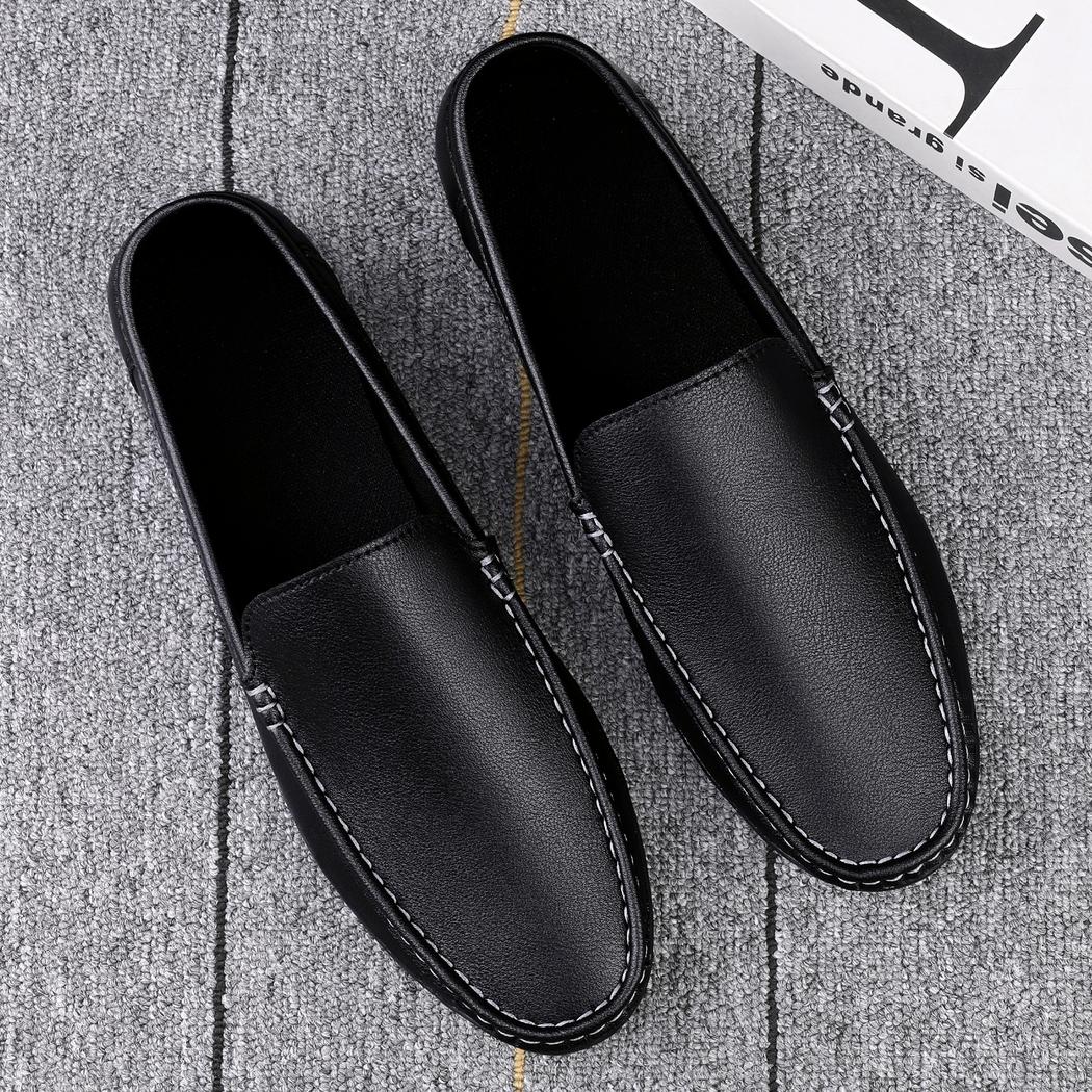 Mocassins en cuir synthétique super légers pour hommes