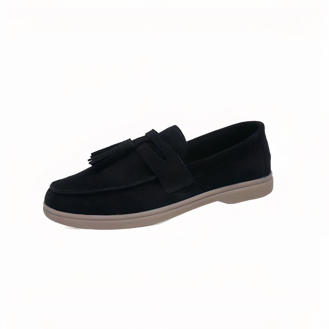 Mocassins classiques à glands en daim