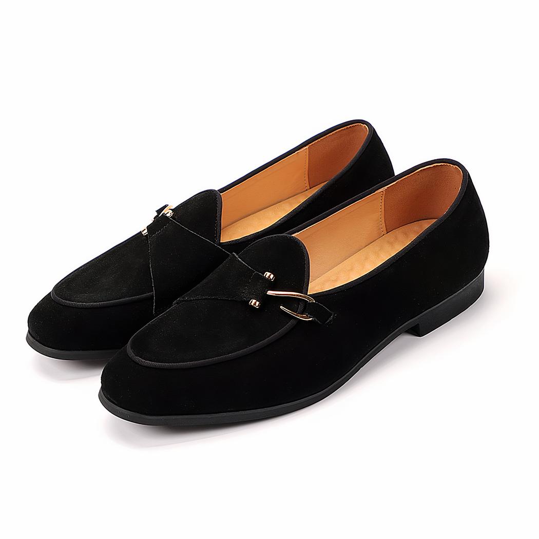 Mocassins effet daim classiques pour hommes