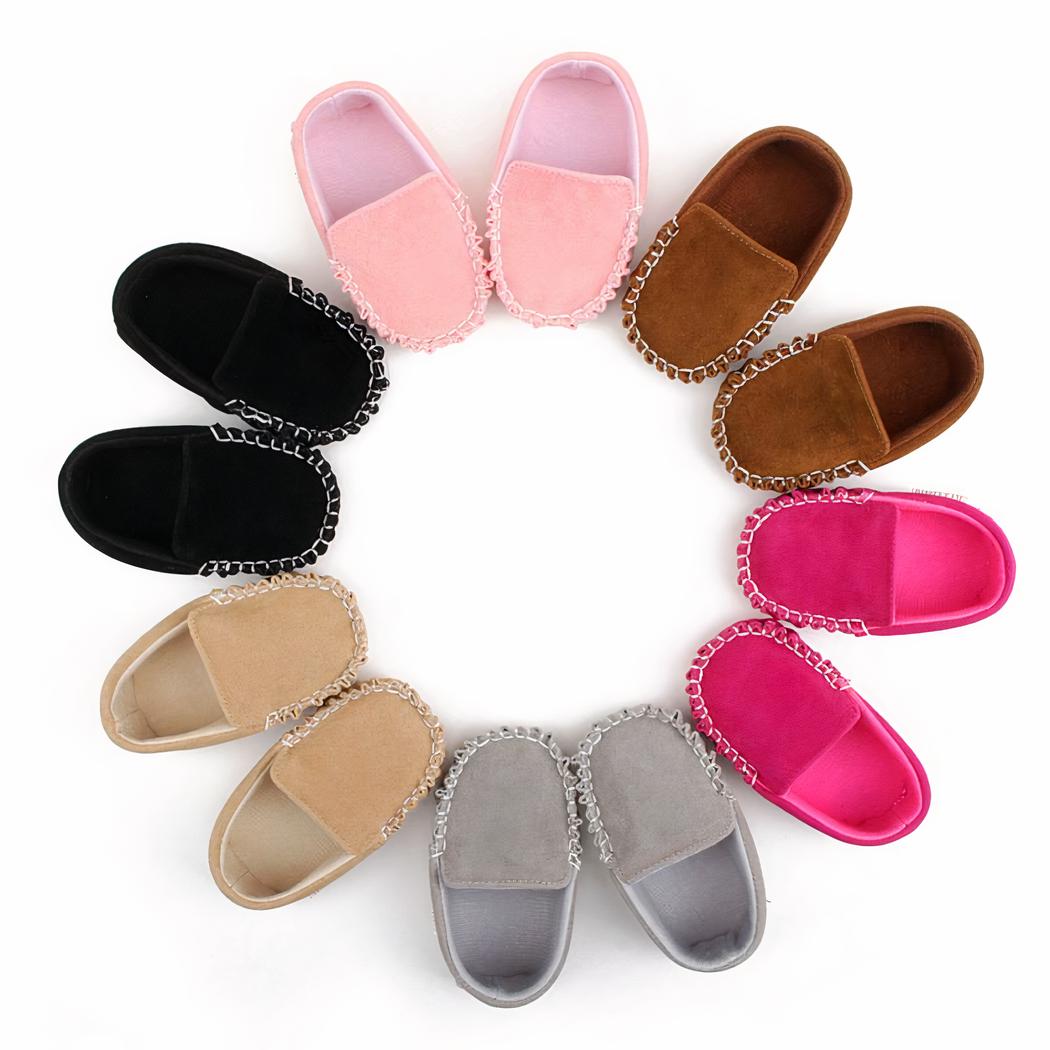 Mocassins en daim pour bébés