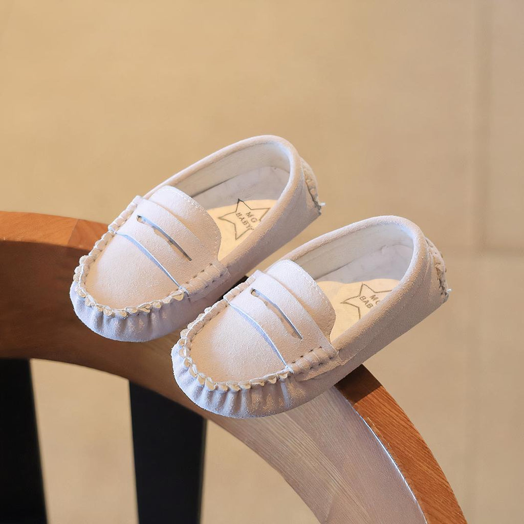 Mocassins en daim pour garçons