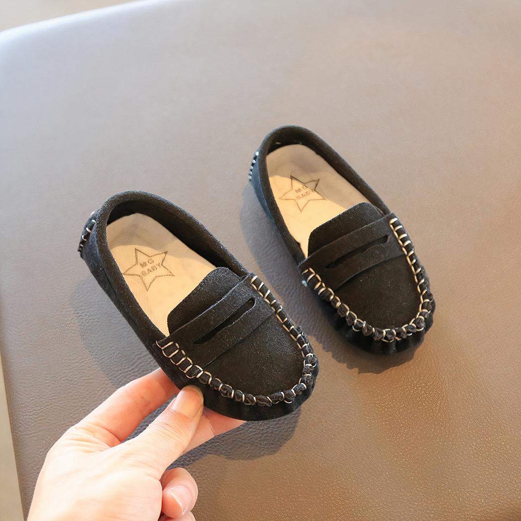 Mocassins en daim pour garçons