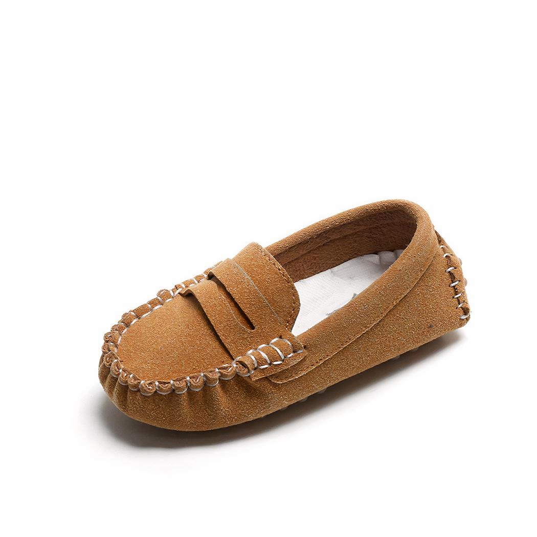Mocassins en daim pour garçons