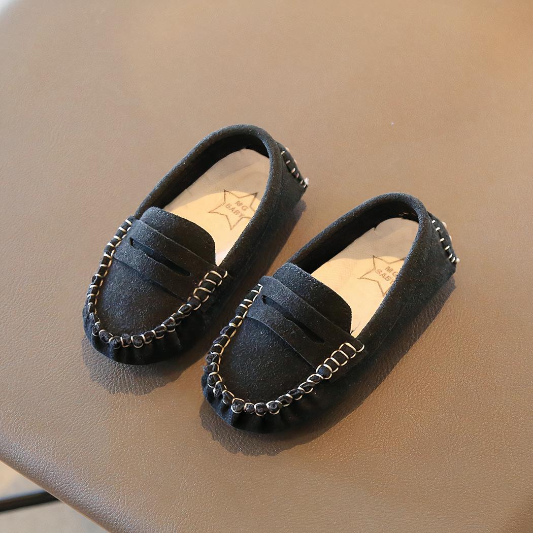 Mocassins en daim pour garçons