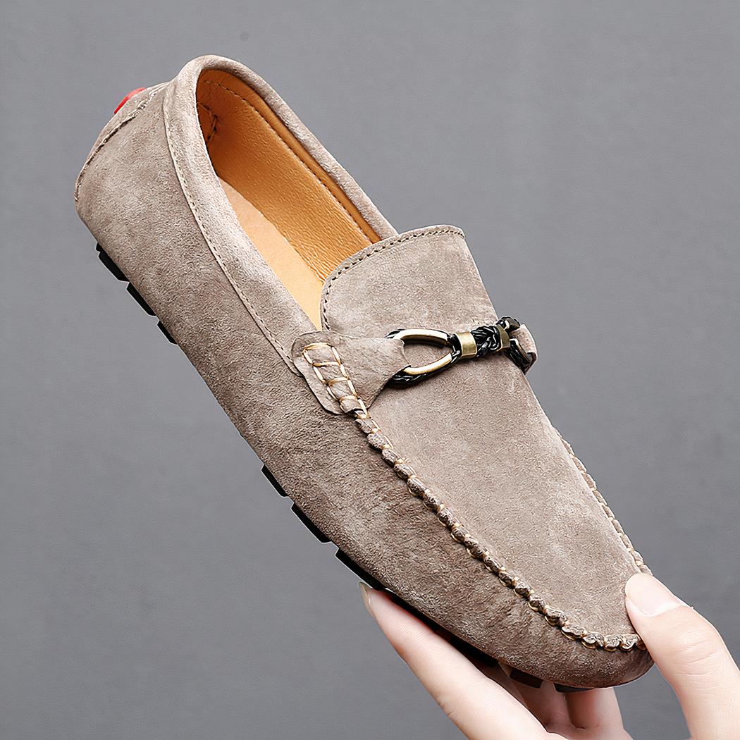 Mocassins en daim synthétique décontractés pour hommes