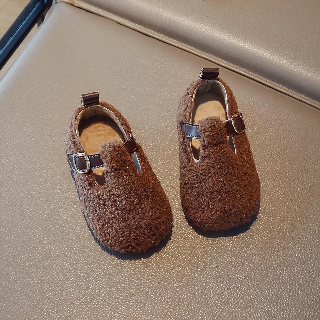 Mocassins en fausse fourrure pour enfants