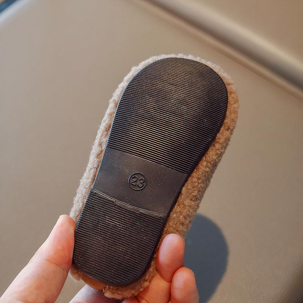 Mocassins en fausse fourrure pour enfants