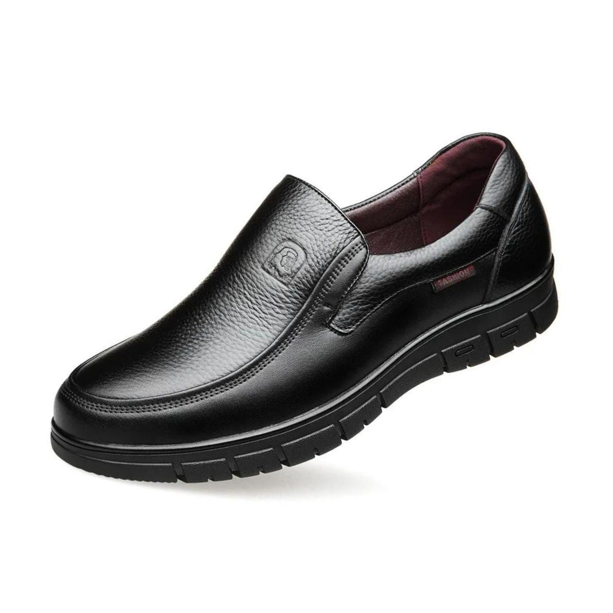Mocassins Homme Cuir Souple à Semelle Orthopédique