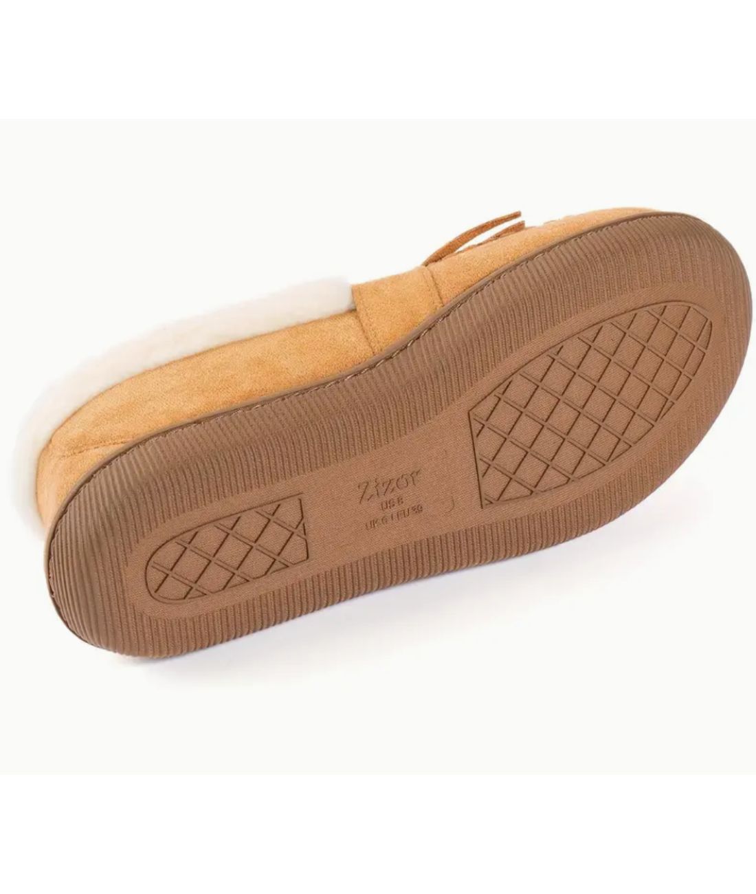 Mocassins Indiens En Daim Fourré Et Tige En Tweed