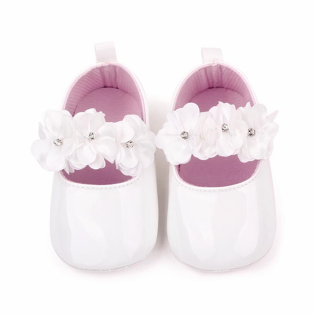 Mocassins mignons à fleurs pour bébé fille