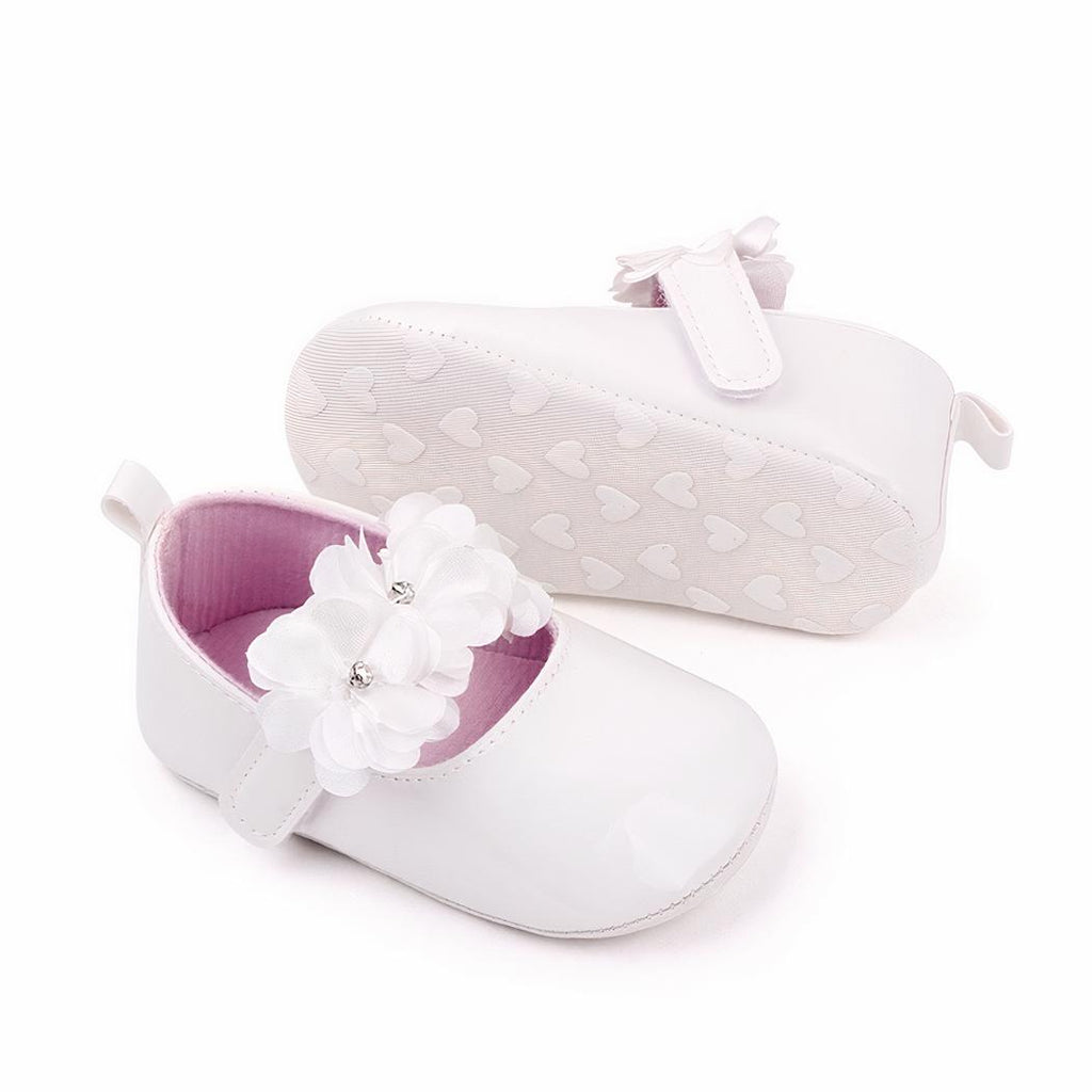 Mocassins mignons à fleurs pour bébé fille