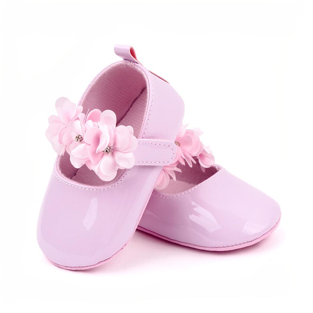 Mocassins mignons à fleurs pour bébé fille