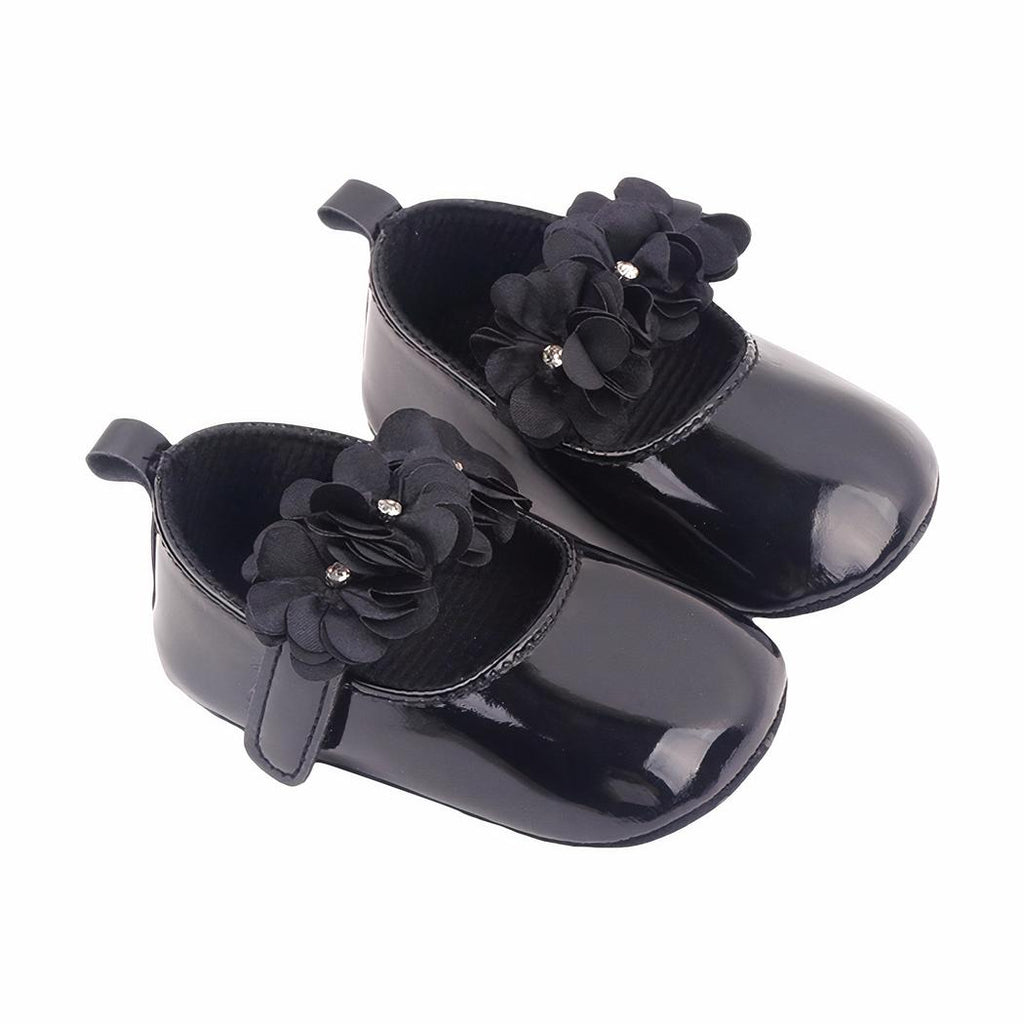 Mocassins mignons à fleurs pour bébé fille