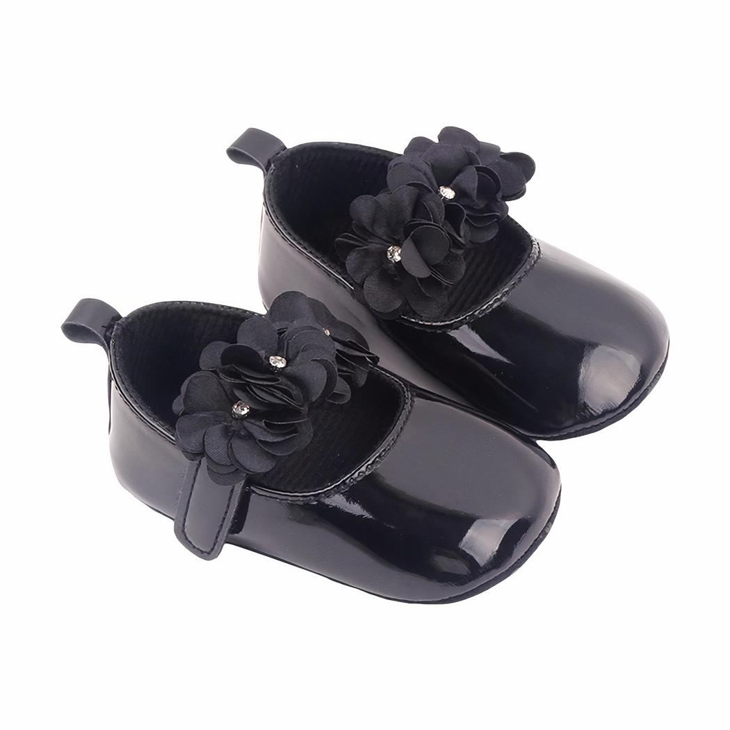 Mocassins mignons à fleurs pour bébé fille