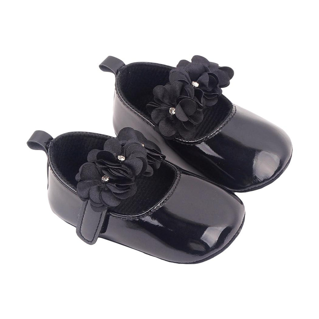 Mocassins mignons à fleurs pour bébé fille