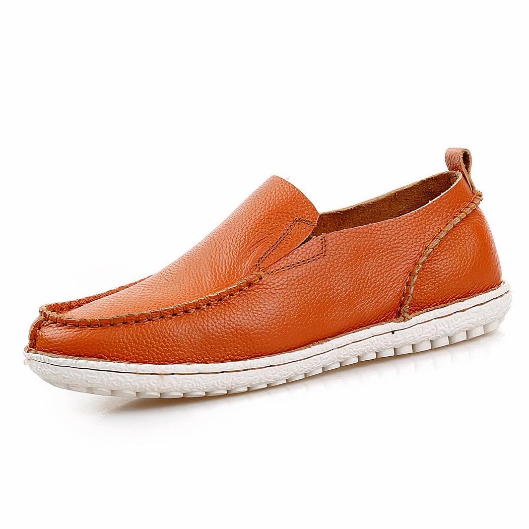 Mocassins moderne en cuir véritable pour homme