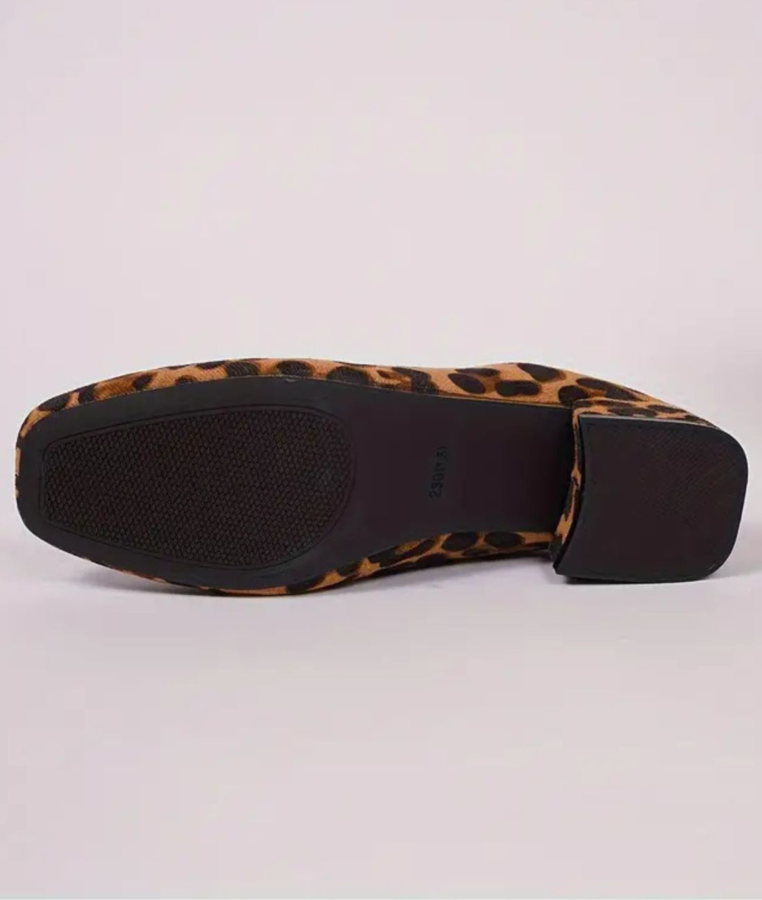 Mocassins Mules Sport En Toile Léopard Avec Semelle Épaisse