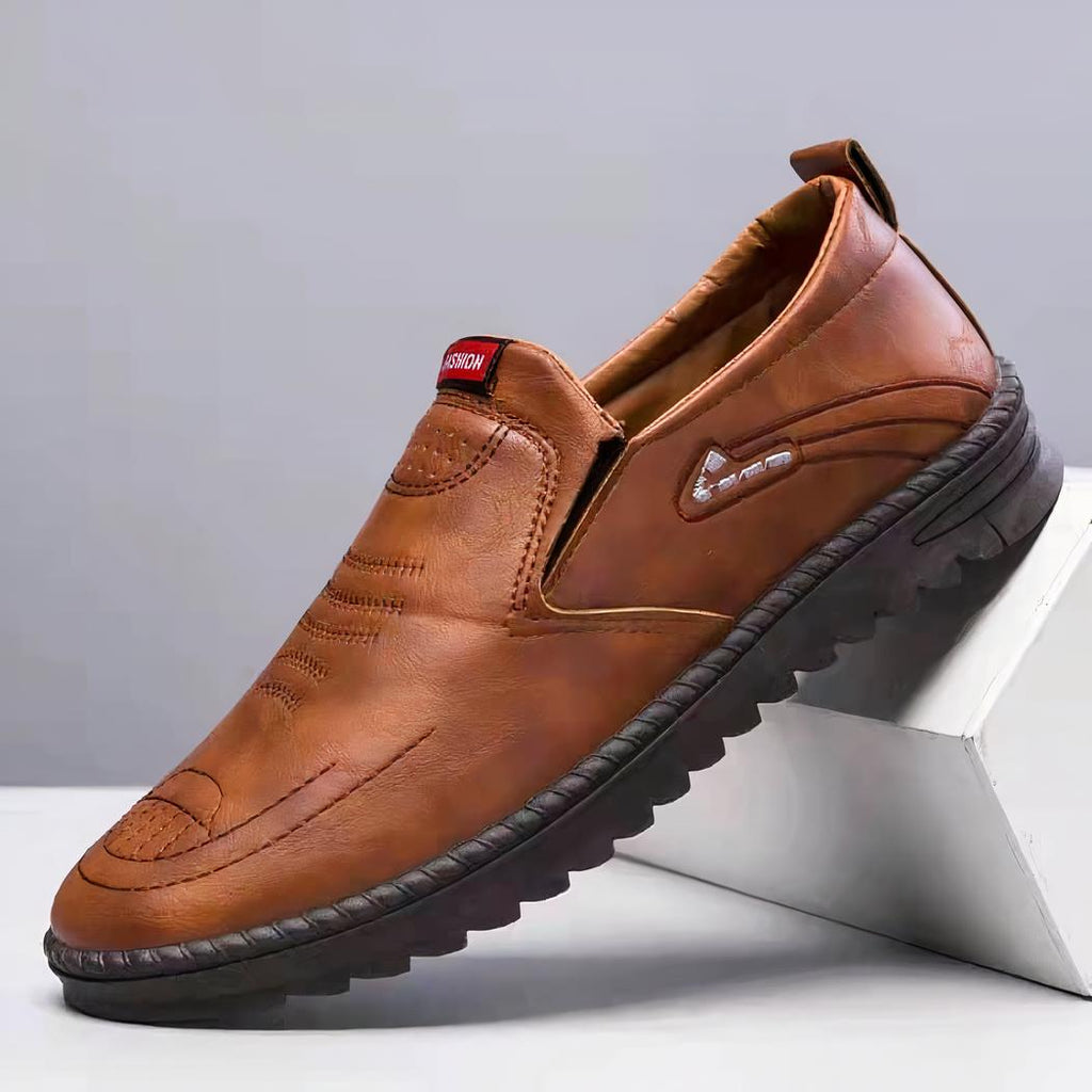 Mocassins orthopédiques à semelle épaisse pour homme