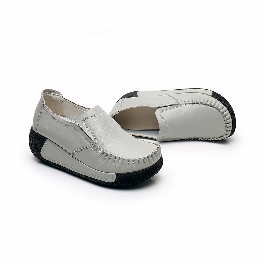 Mocassins orthopédiques à semelle noire pour femmes