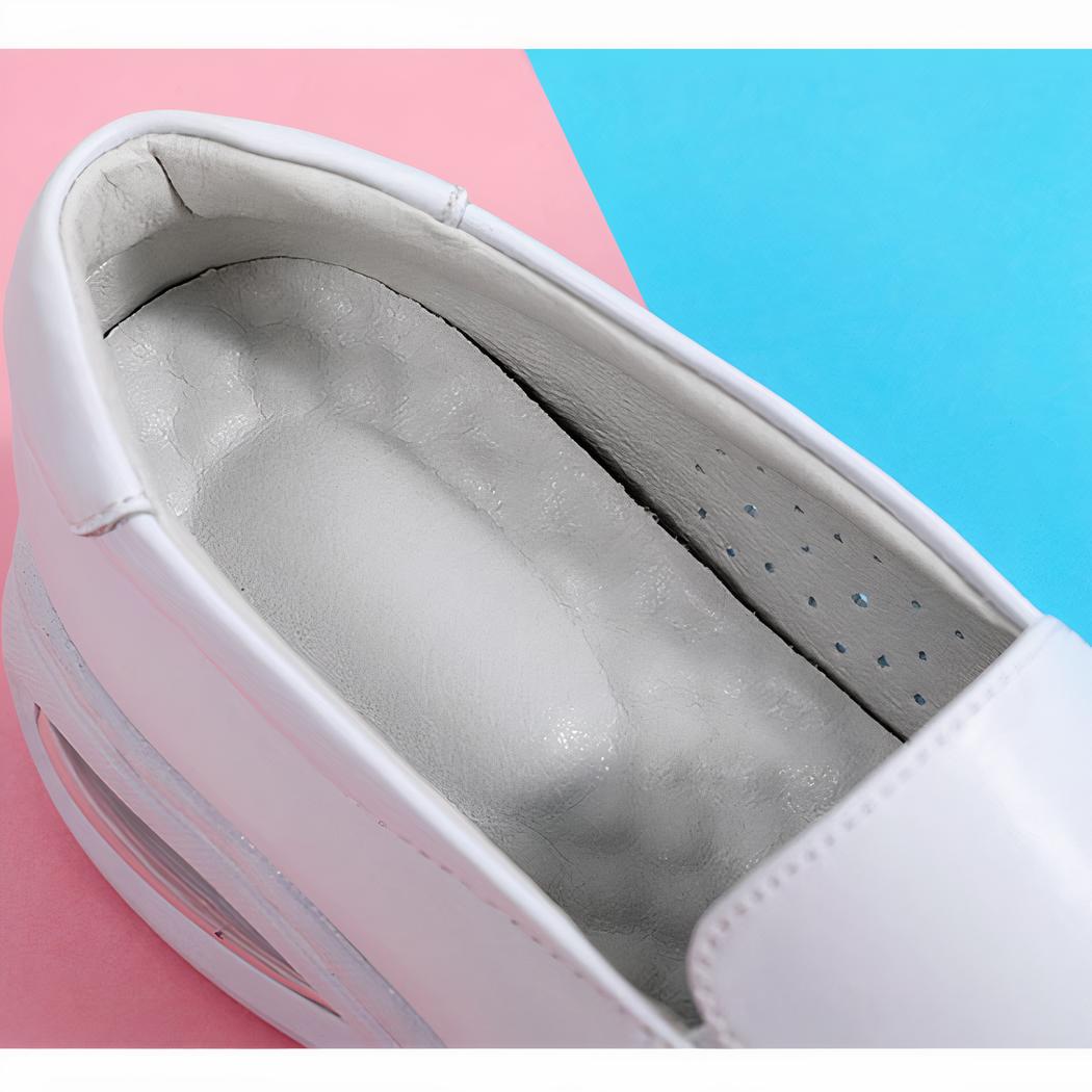 Mocassins orthopédiques antichoc en cuir pour femme