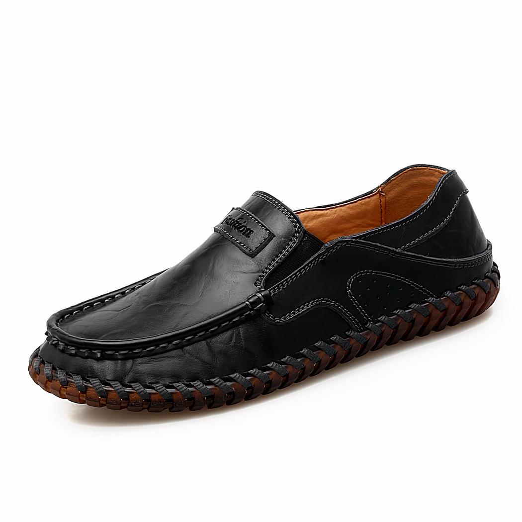 Mocassins orthopédiques avec coutures apparentes pour homme