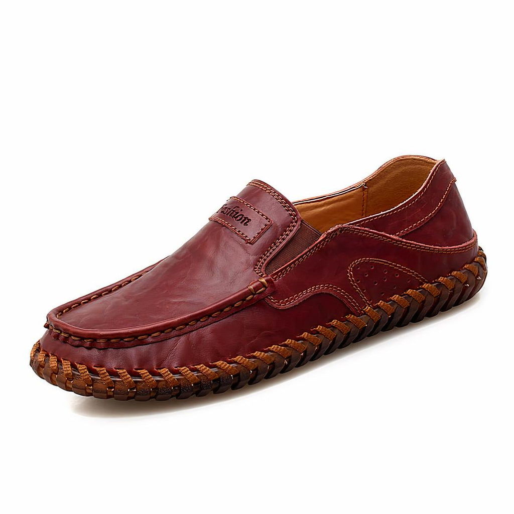 Mocassins orthopédiques avec coutures apparentes pour homme