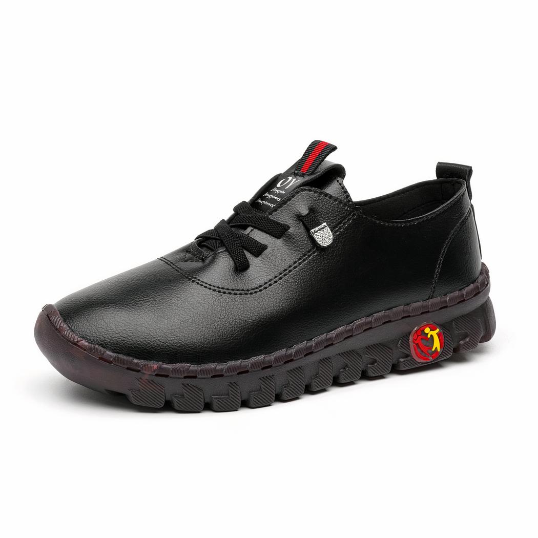 Mocassins orthopédiques effet cuir à semelles épaisses pour femme