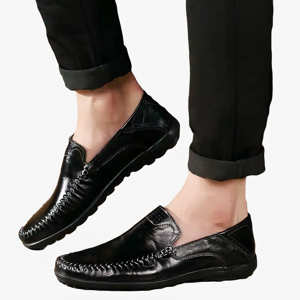 Mocassins orthopédiques en cuir pour homme