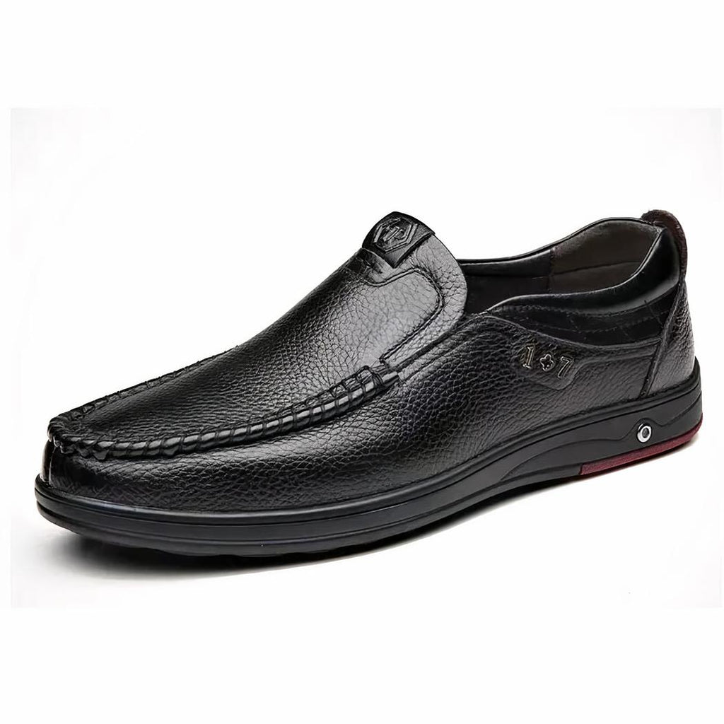 Mocassins orthopédiques en cuir véritable pour homme