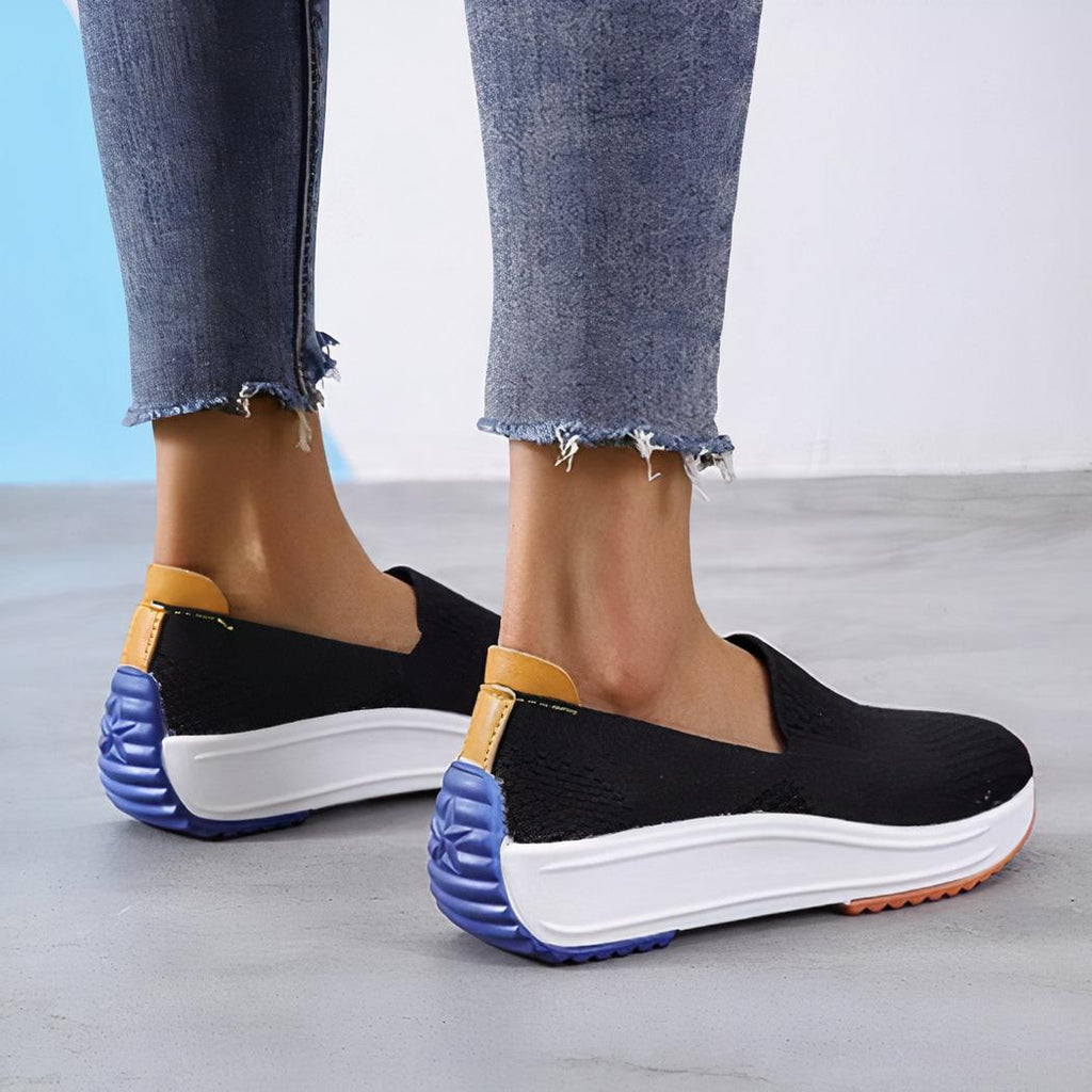 Mocassins orthopédiques femme en maille respirante