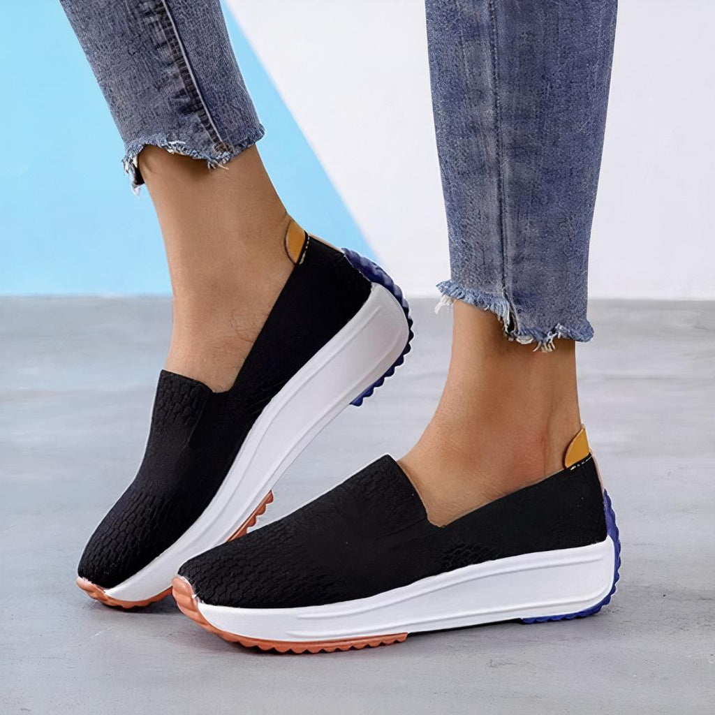 Mocassins orthopédiques femme en maille respirante
