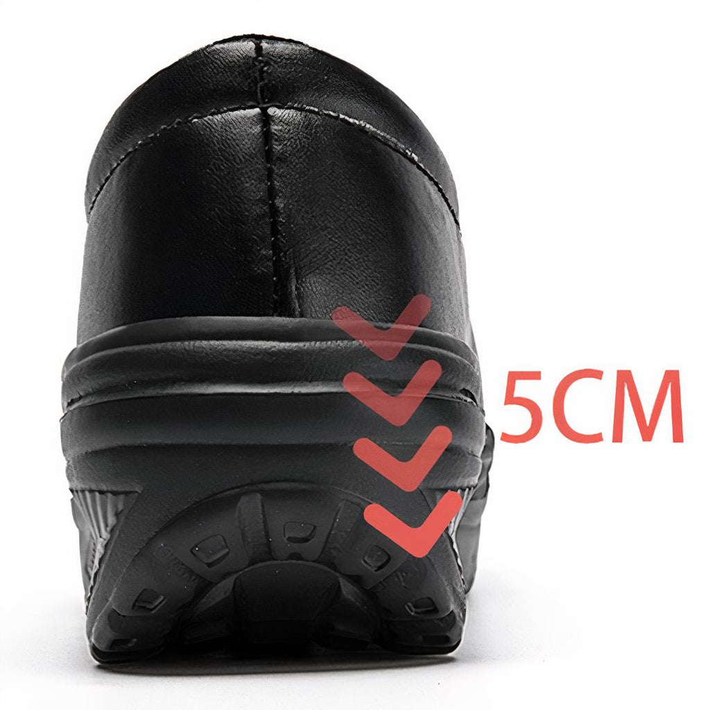 Mocassins orthopédiques en cuir à plateforme