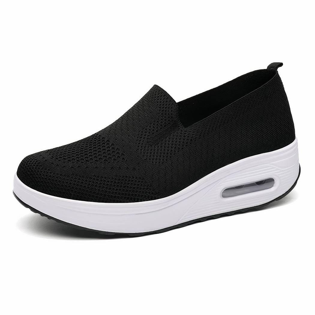 Mocassins souples respirants en tissu pour femme