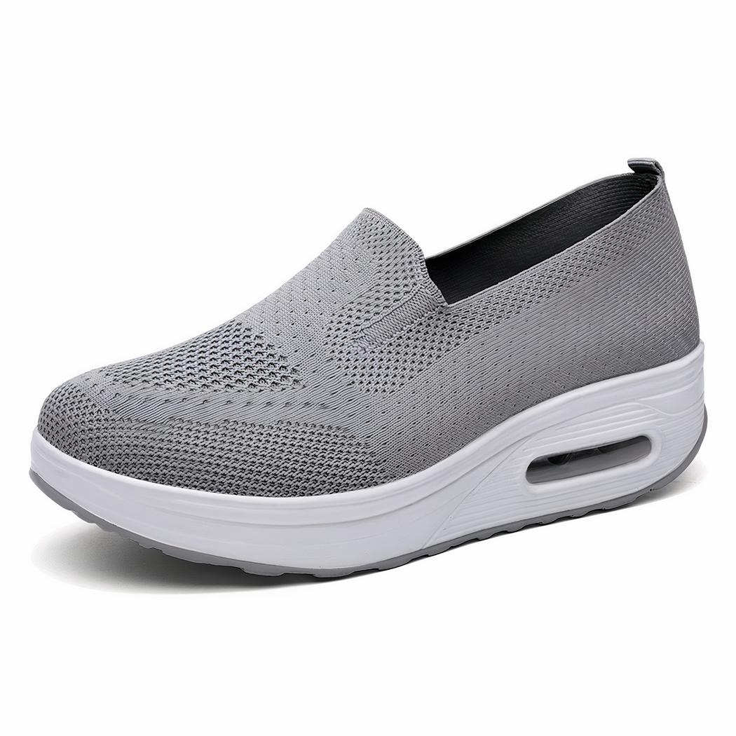 Mocassins souples respirants en tissu pour femme