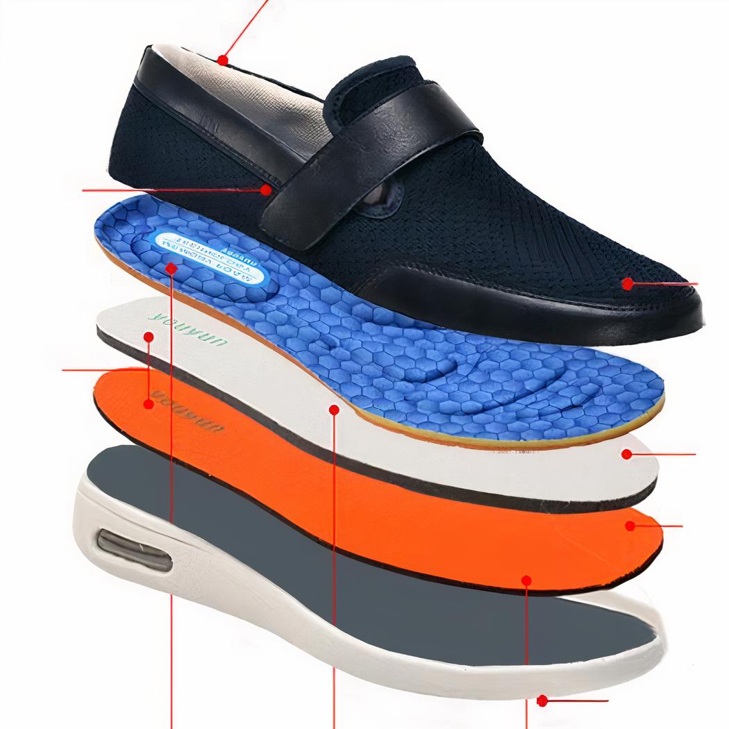 Mocassins orthopédiques souples à large ouverture pour homme