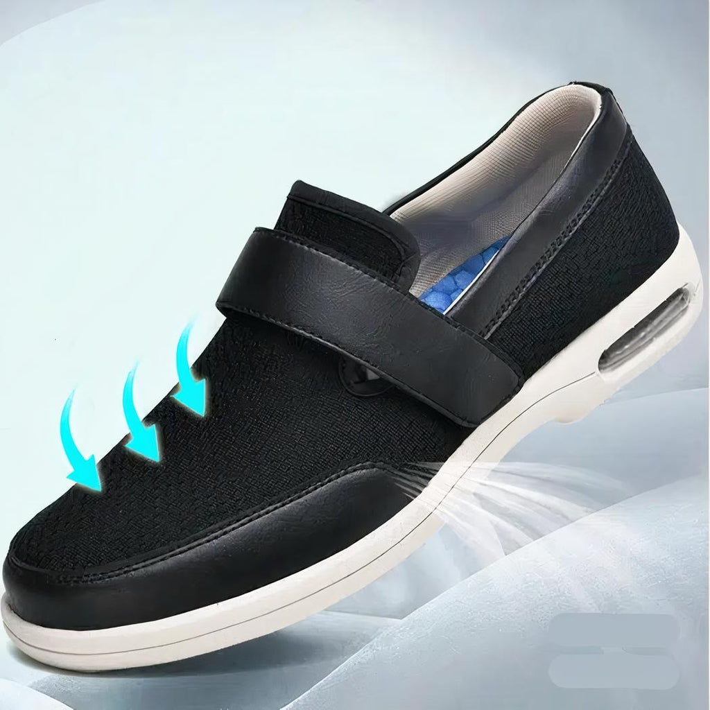 Mocassins orthopédiques souples à large ouverture pour homme