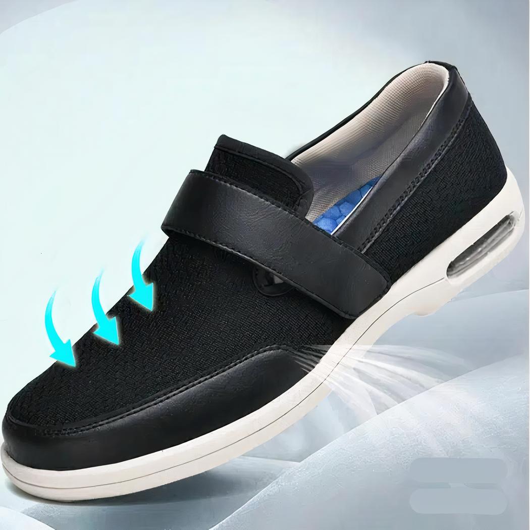 Mocassins orthopédiques souples à large ouverture pour homme