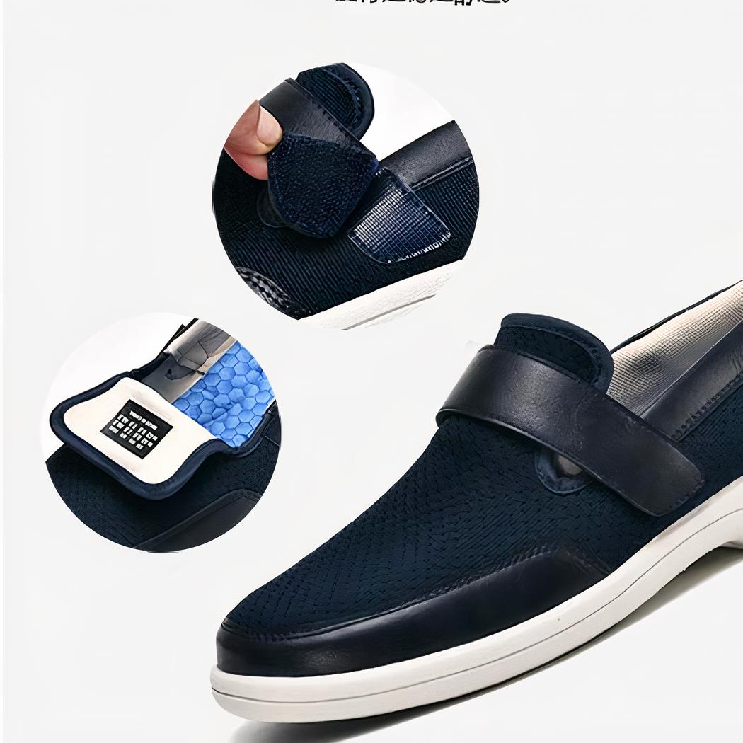 Mocassins orthopédiques souples à large ouverture pour homme